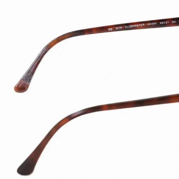 SOLD - Ray-Ban RB3016 Clubmaster W0366 Tortoise Gold 49mm Frame - Picture 15 of 16